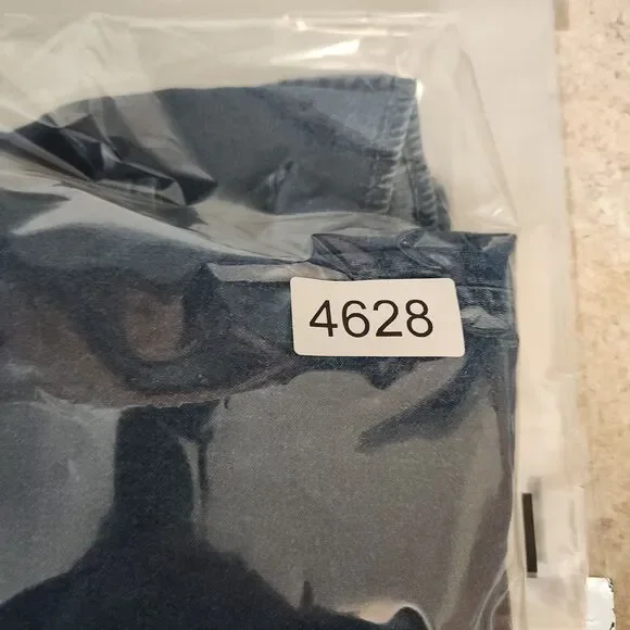 White Stag Denim Shirt Embroidered Fall Pumpkin Corduroy Collar 16W Plus Jean - Picture 11 of 11